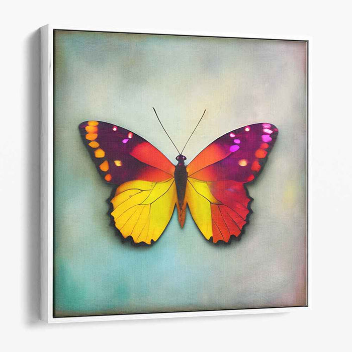 Vivid Transformation: Realistic Butterfly Canvas Art Print