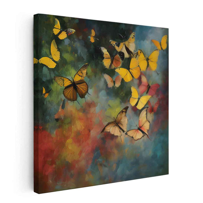 Whispering Whimsical Wings: Vibrant Butterflies in an Impressionist Dream