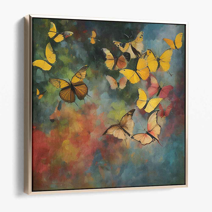 Whispering Whimsical Wings: Vibrant Butterflies in an Impressionist Dream