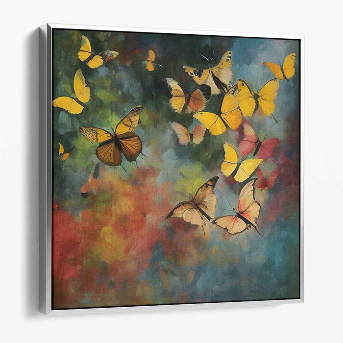 Whispering Whimsical Wings: Vibrant Butterflies in an Impressionist Dream