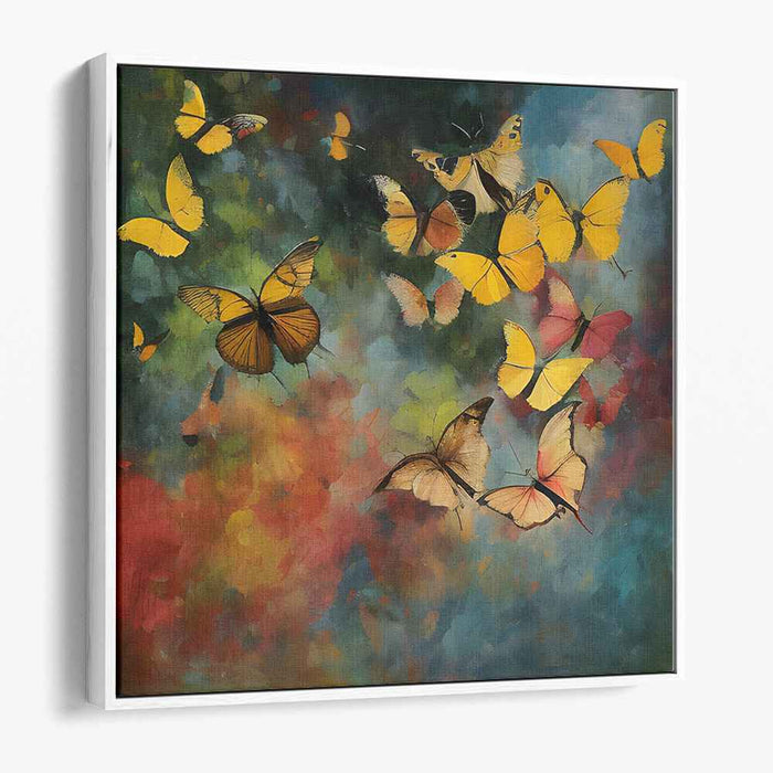 Whispering Whimsical Wings: Vibrant Butterflies in an Impressionist Dream