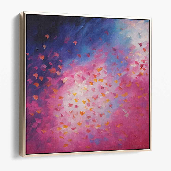 Leaf Waltz: A Vivid Dance of Leaves Canvas Art