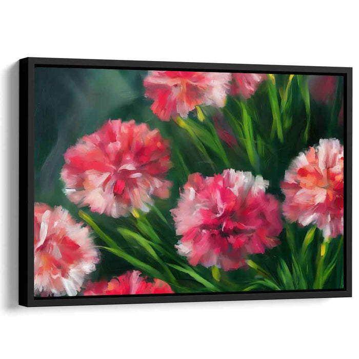 Blooming Melody Dances: Vibrant Impressionist Floral Canvas Art Print