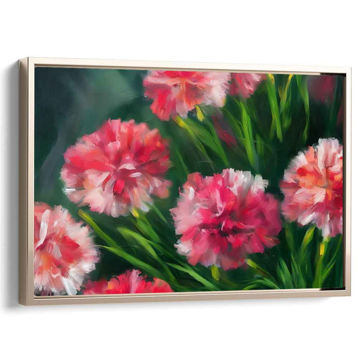 Blooming Melody Dances: Vibrant Impressionist Floral Canvas Art Print