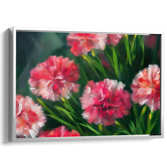Blooming Melody Dances: Vibrant Impressionist Floral Canvas Art Print