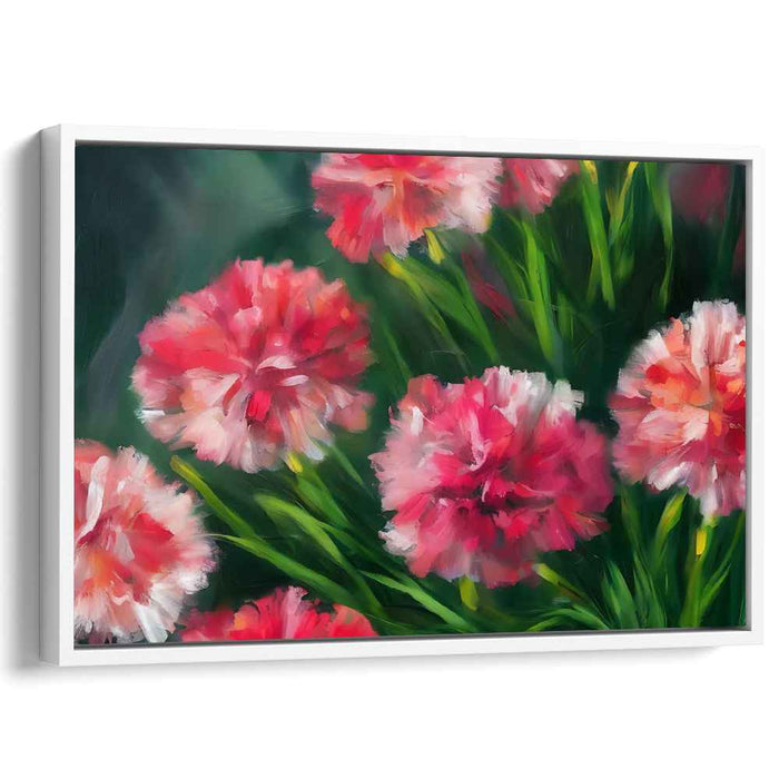Blooming Melody Dances: Vibrant Impressionist Floral Canvas Art Print