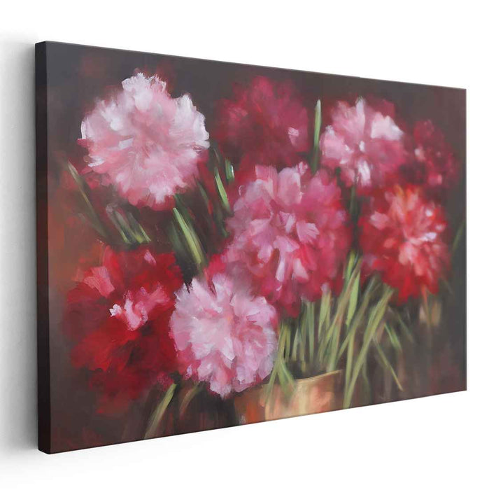 Petals Of Pastel: Impressionistic Floral Canvas Art Print