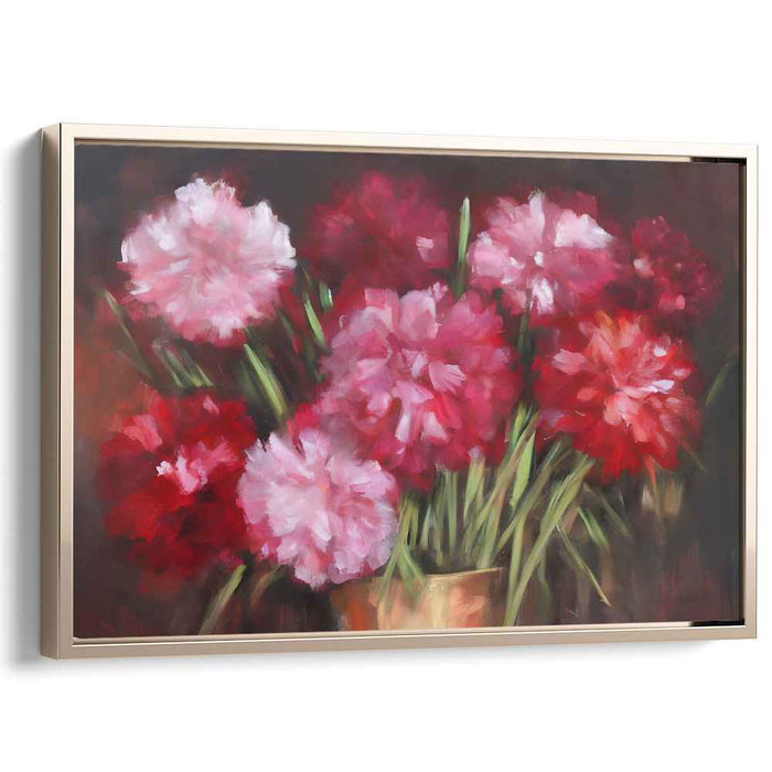 Petals Of Pastel: Impressionistic Floral Canvas Art Print