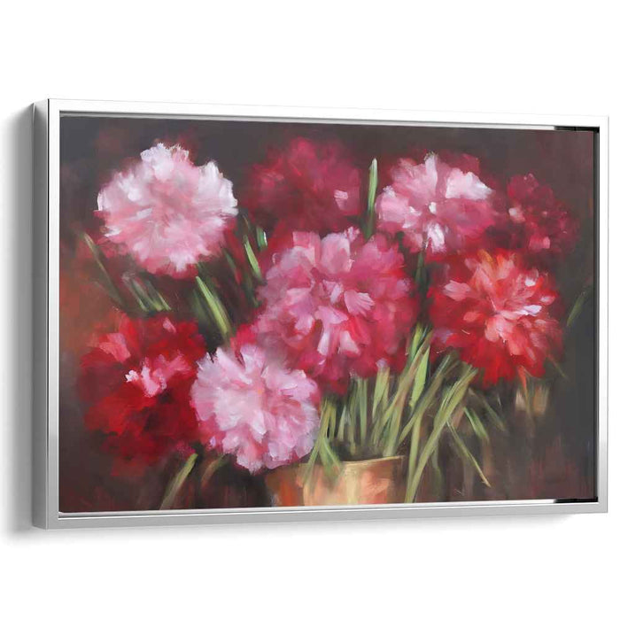 Petals Of Pastel: Impressionistic Floral Canvas Art Print
