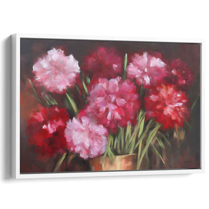 Petals Of Pastel: Impressionistic Floral Canvas Art Print