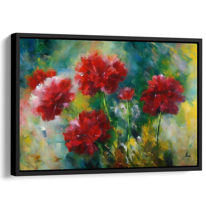 Botanical Echoes: Lush Floral Impressionist Canvas Art