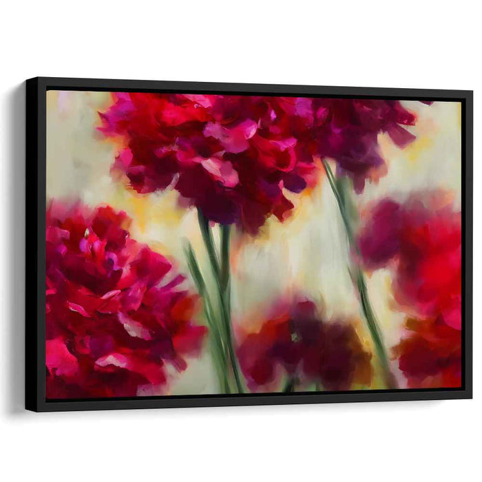 Abstracted Petals: Abstract Floral Canvas Art
