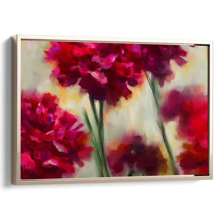 Abstracted Petals: Abstract Floral Canvas Art