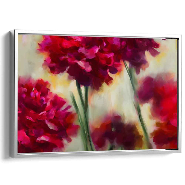 Abstracted Petals: Abstract Floral Canvas Art
