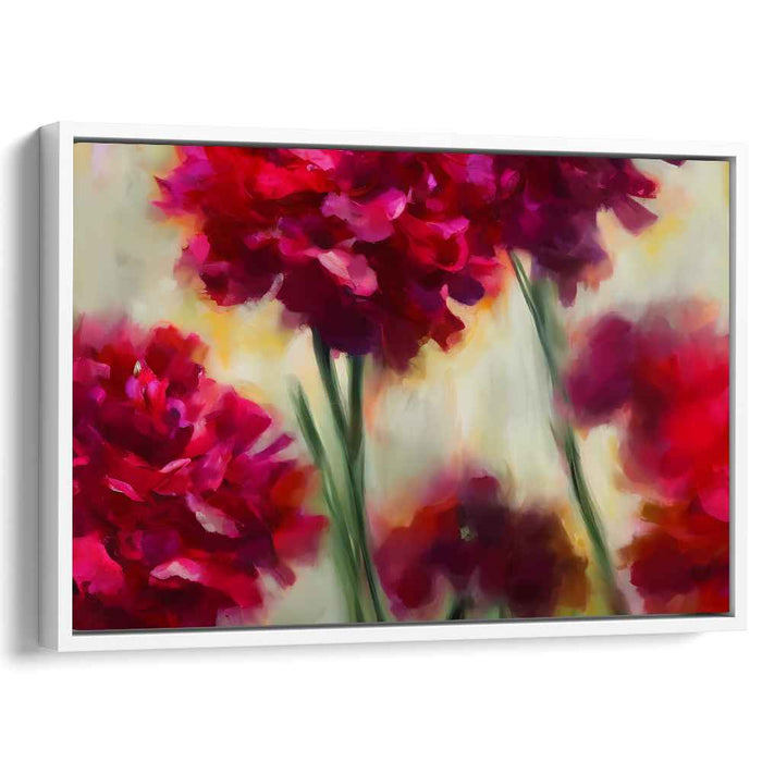 Abstracted Petals: Abstract Floral Canvas Art