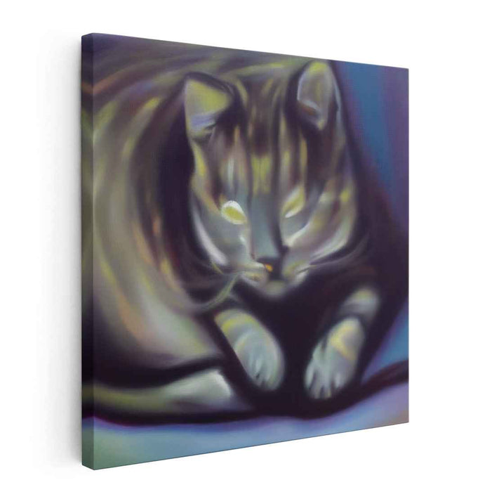 Dreamy Feline: Ethereal Cat Portrait in Soft Hues