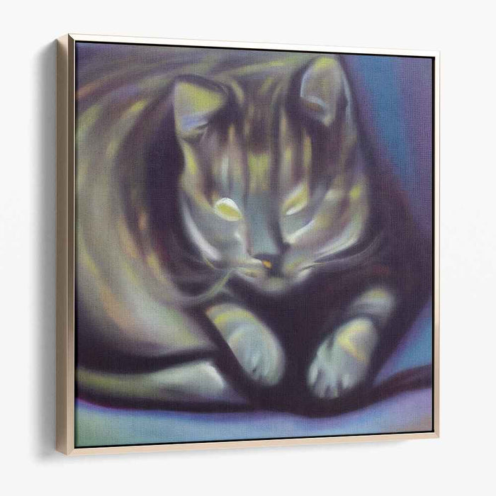 Dreamy Feline: Ethereal Cat Portrait in Soft Hues