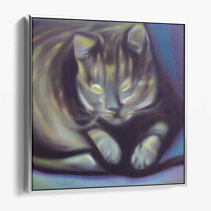 Dreamy Feline: Ethereal Cat Portrait in Soft Hues