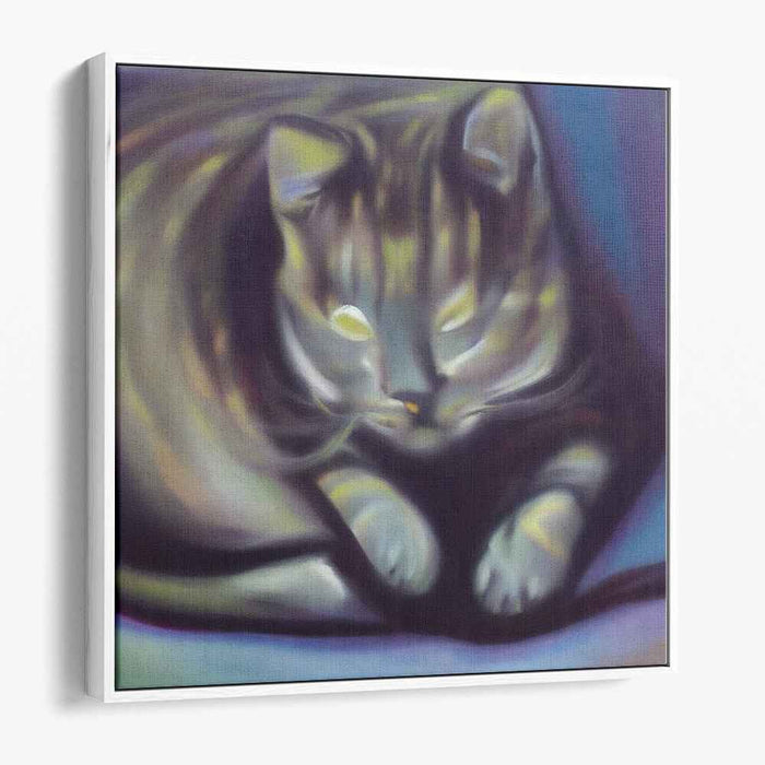 Dreamy Feline: Ethereal Cat Portrait in Soft Hues
