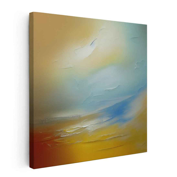 Horizon Blur: Abstract Landscape Canvas Art Print