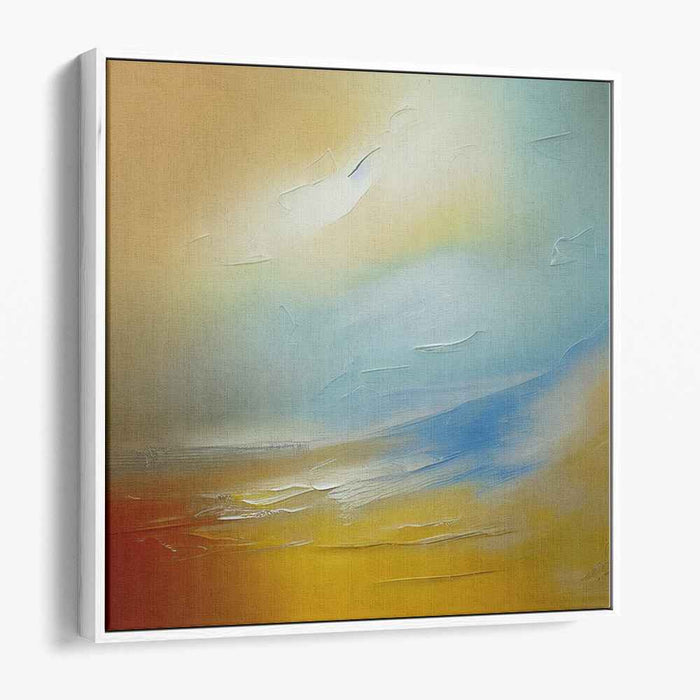 Horizon Blur: Abstract Landscape Canvas Art Print