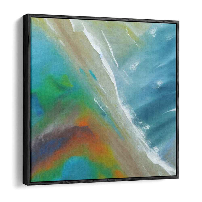 Liquid Abstraction: Abstract Expressionist Seascape Canvas Art Print