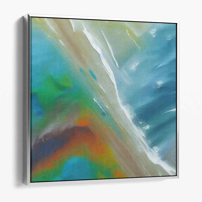 Liquid Abstraction: Abstract Expressionist Seascape Canvas Art Print