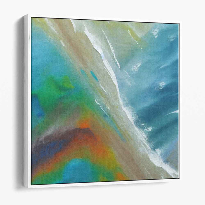 Liquid Abstraction: Abstract Expressionist Seascape Canvas Art Print