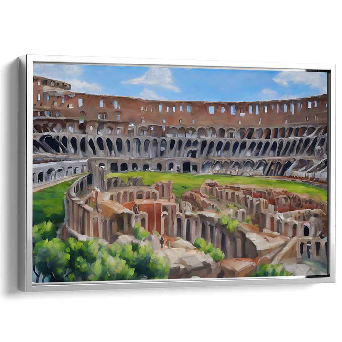 Eternal Roar Revealed: The Colosseum in Rome Canvas Art Print