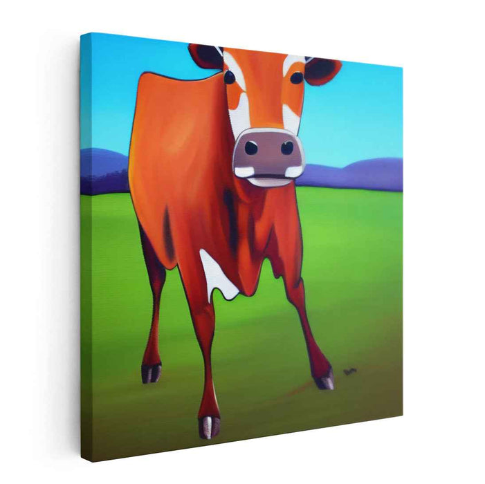 Moo Modernity: Contemporary Pop Art Cow Canvas Print