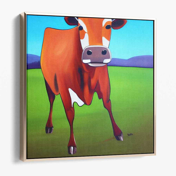 Moo Modernity: Contemporary Pop Art Cow Canvas Print
