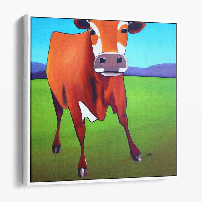 Moo Modernity: Contemporary Pop Art Cow Canvas Print