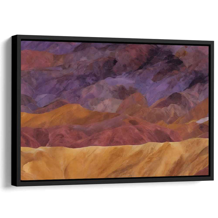 Nebulous Peaks: Abstract Mountainous Landscape Canvas Art Print