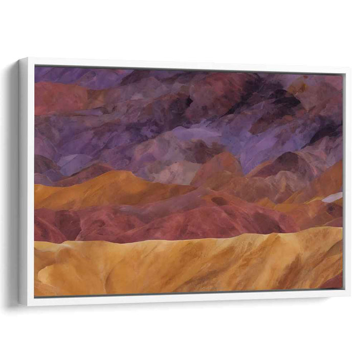 Nebulous Peaks: Abstract Mountainous Landscape Canvas Art Print