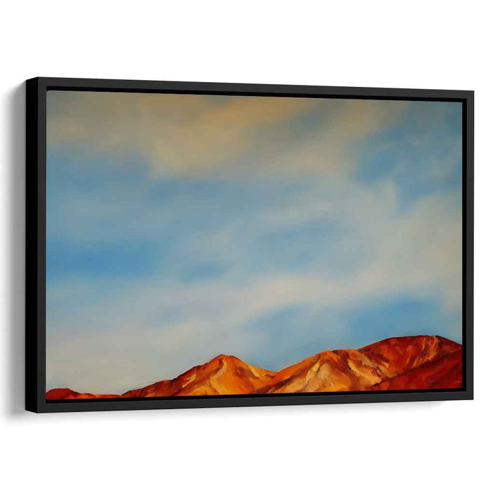 Silent Peak Horizon: Serene Mountain Landscape Under a Vast Sky