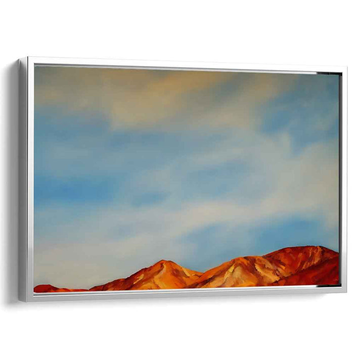 Silent Peak Horizon: Serene Mountain Landscape Under a Vast Sky