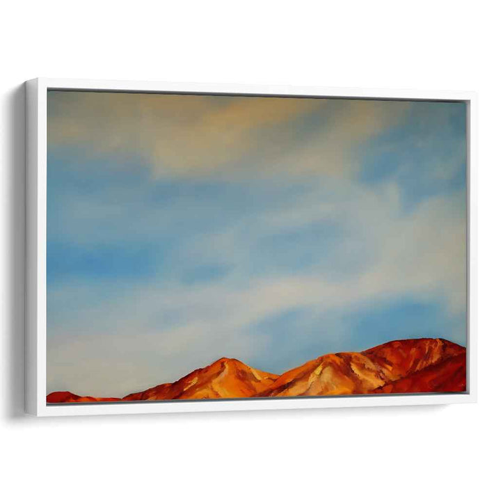 Silent Peak Horizon: Serene Mountain Landscape Under a Vast Sky