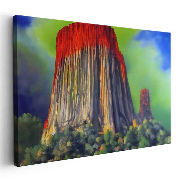 Parallel Realms: Surreal Landscape Canvas Art Print