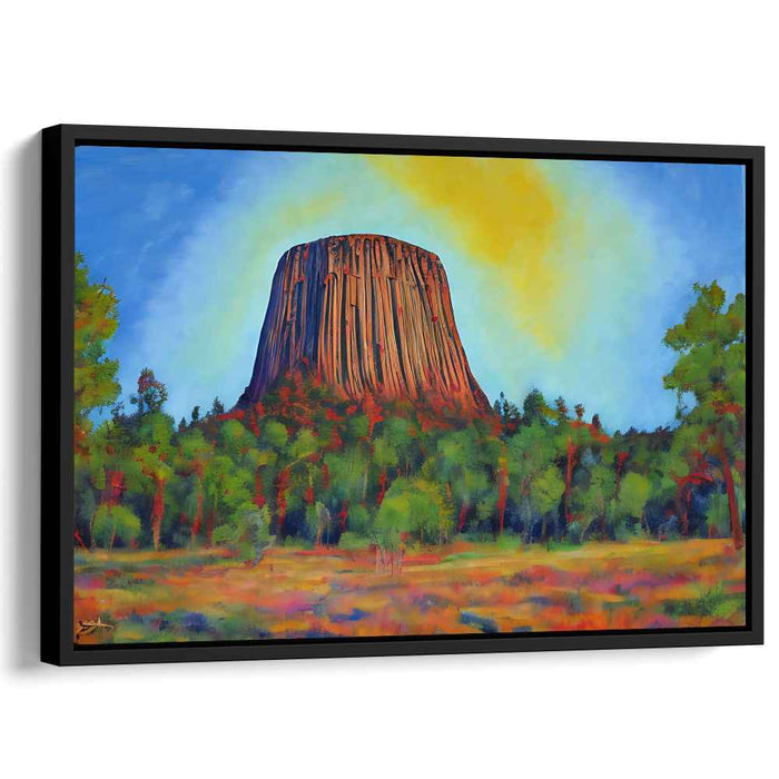 Echoes Of Emerald Heights: Vibrant Landscape of Towering Rock and Lush Foliage