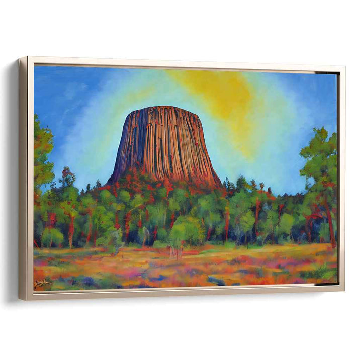 Echoes Of Emerald Heights: Vibrant Landscape of Towering Rock and Lush Foliage