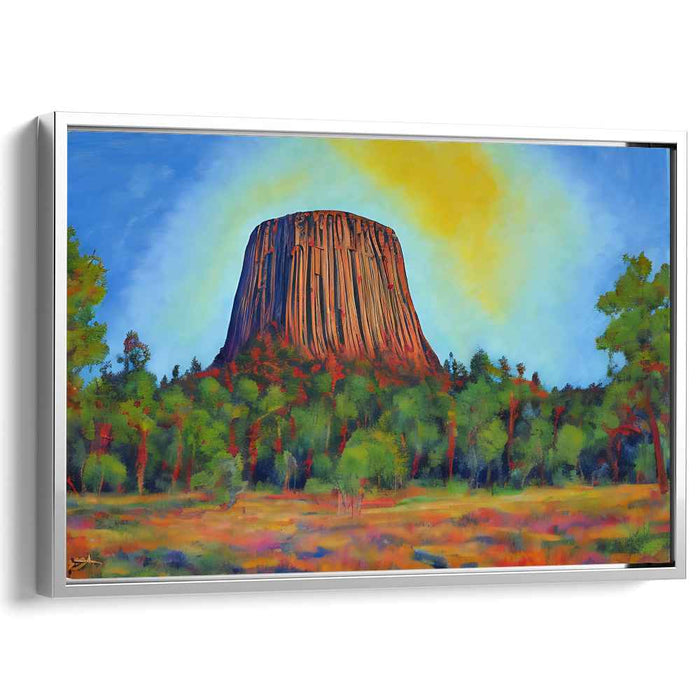 Echoes Of Emerald Heights: Vibrant Landscape of Towering Rock and Lush Foliage