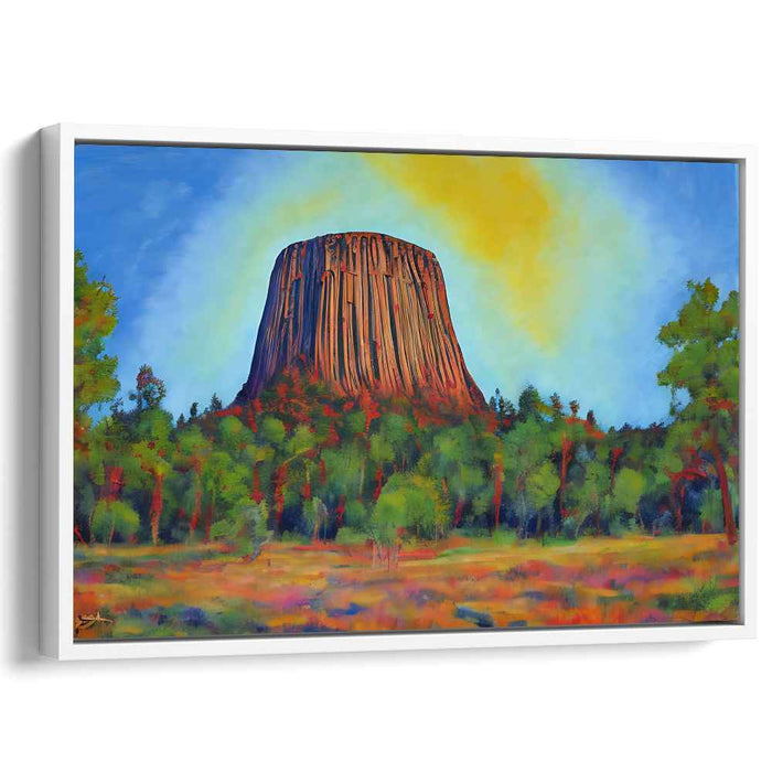 Echoes Of Emerald Heights: Vibrant Landscape of Towering Rock and Lush Foliage