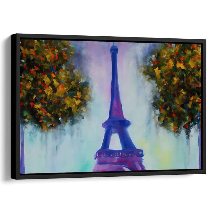 Dreamy Eiffel: Surreal Parisian Landscape Canvas Art Print