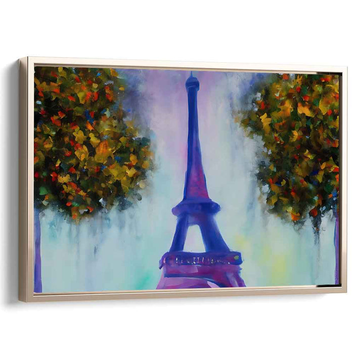 Dreamy Eiffel: Surreal Parisian Landscape Canvas Art Print