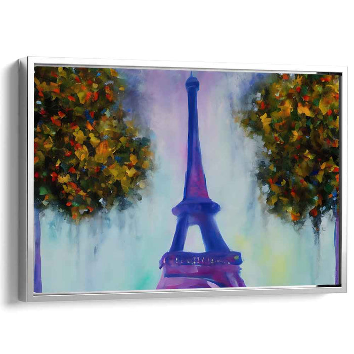 Dreamy Eiffel: Surreal Parisian Landscape Canvas Art Print