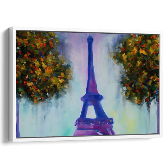Dreamy Eiffel: Surreal Parisian Landscape Canvas Art Print
