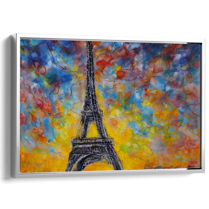 Morning Light Icon: Eiffel Tower at Sunrise Canvas Art Print