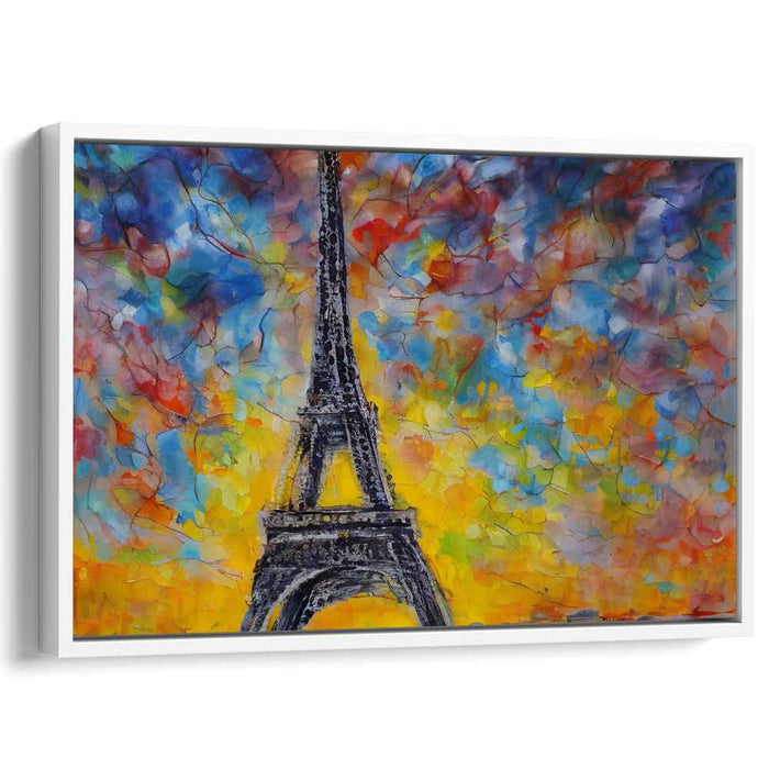 Morning Light Icon: Eiffel Tower at Sunrise Canvas Art Print