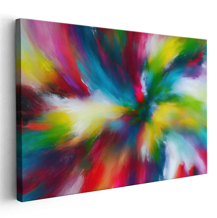 Harmony in Hues: A Symphony of Colors Abstract Canvas Art