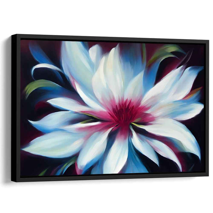 Whispers of Spring Bloom: Impressionistic Magnolia Flower Canvas Art Print
